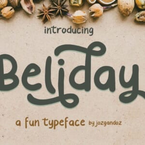 Beliday a Fun Type Face